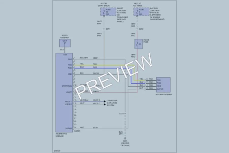 2009 Ford F450ChsCab Navigation wiring diagram preview
