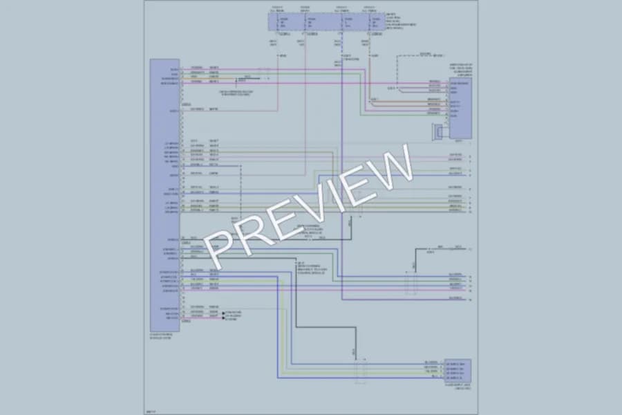 2009 Ford F450ChsCab Radio wiring diagram preview