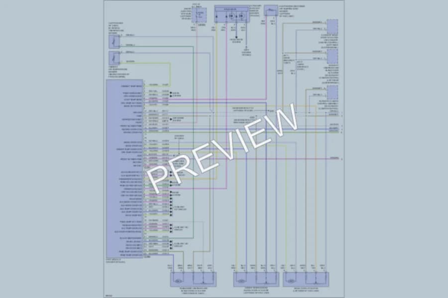 2009 Ford Flex Air Conditioning wiring diagram preview