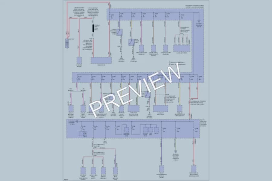 2009 Ford Flex Power Distribution wiring diagram preview