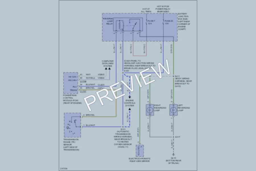 2009 Ford Focus Exterior Lights wiring diagram preview