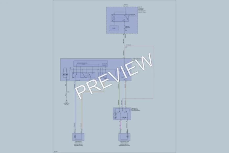 2009 Ford Focus Power Windows wiring diagram preview