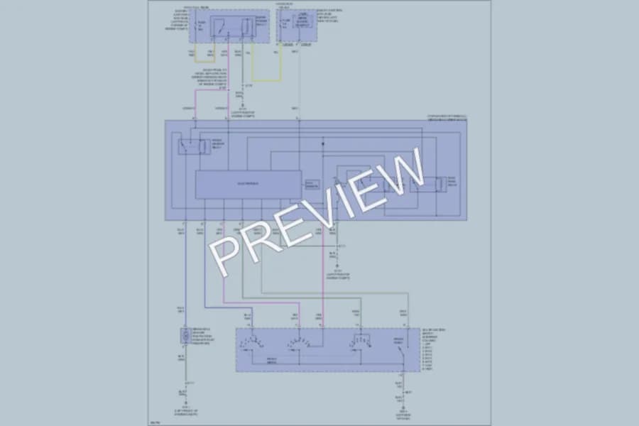 2009 Ford Focus Wiper Washer wiring diagram preview