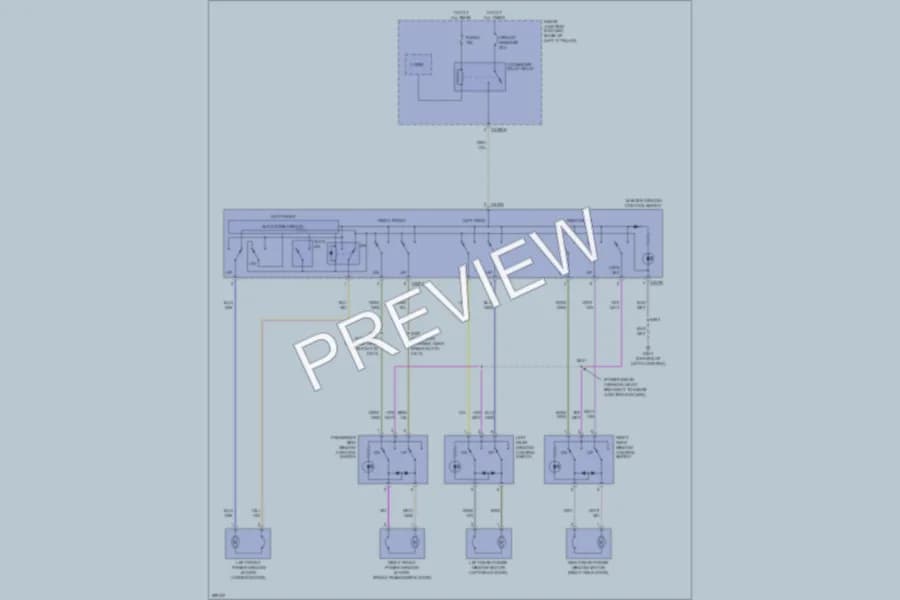 2009 Ford Fusion Power Windows wiring diagram preview