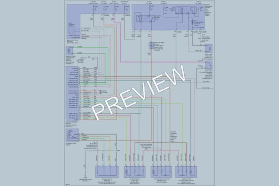 2009 Ford Mustang Air Conditioning wiring diagram preview