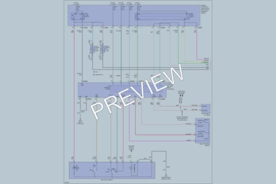 2009 Ford Mustang Headlights wiring diagram preview