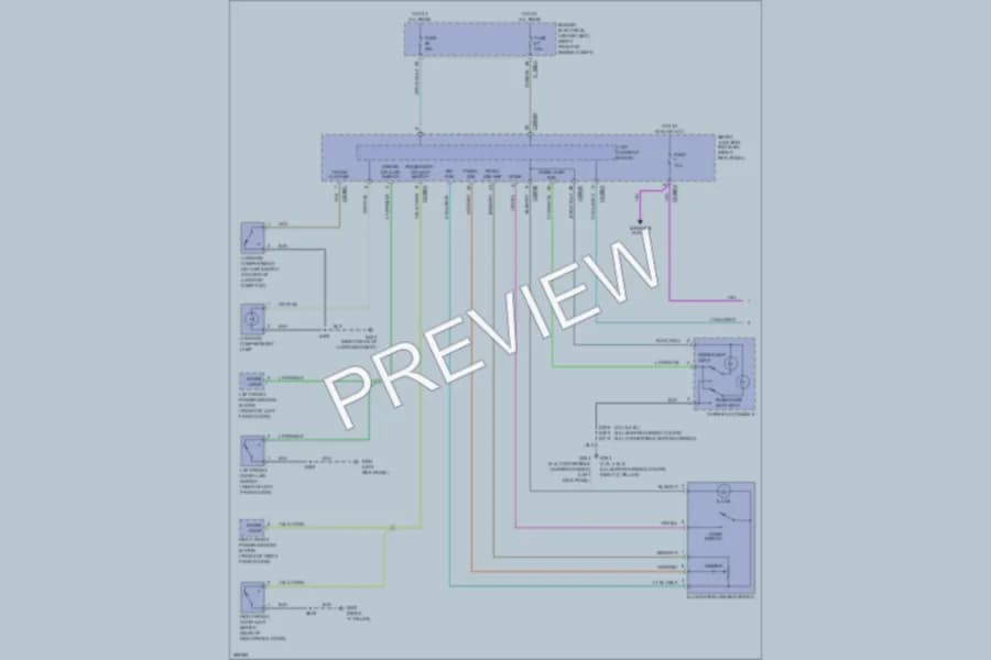 2009 Ford Mustang Interior Lights wiring diagram preview