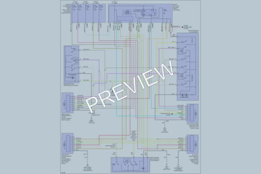 2009 Ford Mustang Power Windows wiring diagram preview