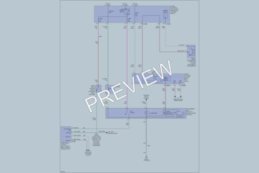 2009 Ford Mustang Shift Interlock wiring diagram preview