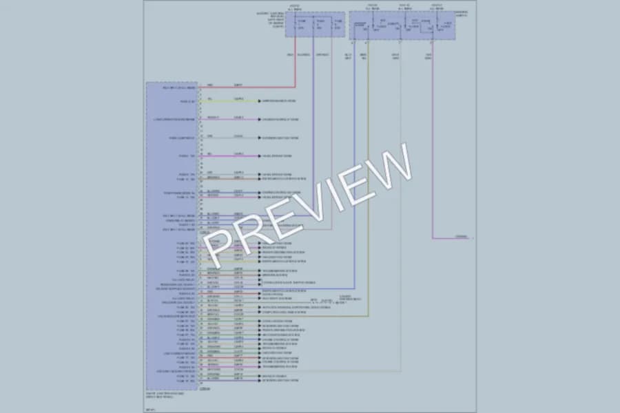 2009 Ford Ranger Body Control Modules wiring diagram preview