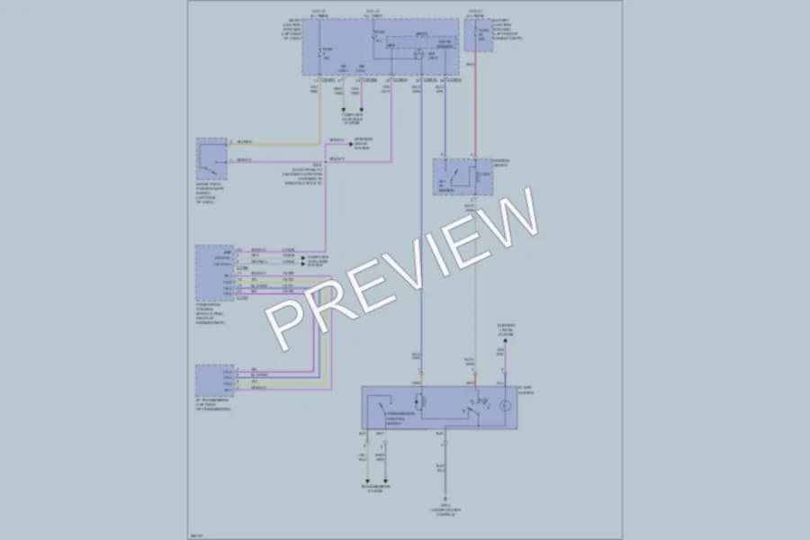 2009 Ford Taurus Shift Interlock wiring diagram preview