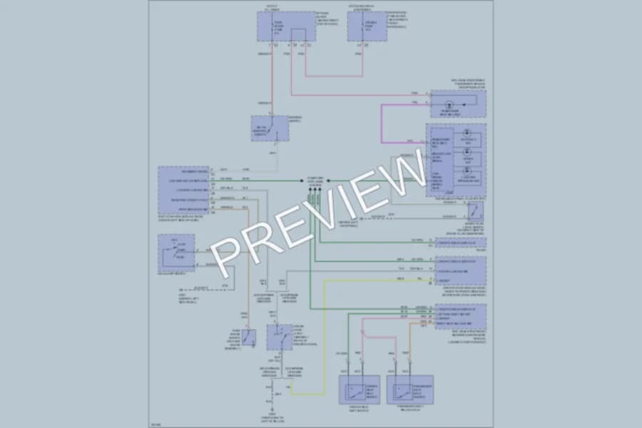 2009 GMC Acadia Warning Systems wiring diagram preview