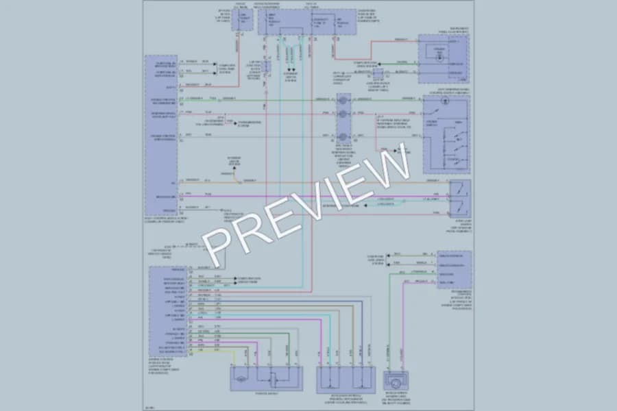 2009 GMC 1500 Cruise Control wiring diagram preview with protected circuit layout