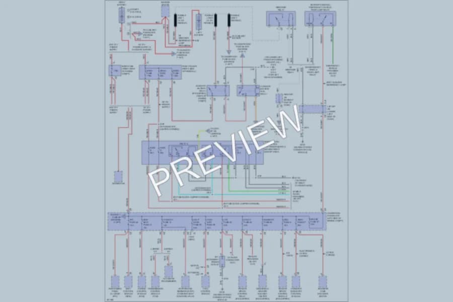 2009 GMC 1500 Power Distribution wiring diagram preview with protected circuit layout