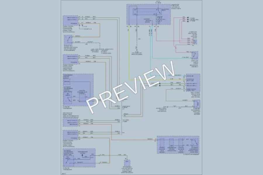 2009 GMC 1500 Shift Interlock wiring diagram preview with protected circuit layout