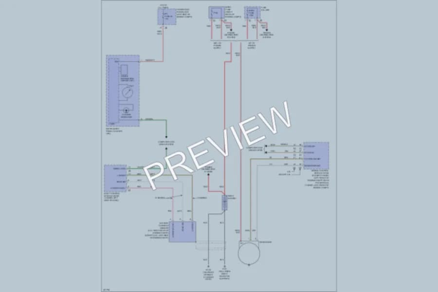 2009 GMC 1500 Starting Charging wiring diagram preview with protected circuit layout