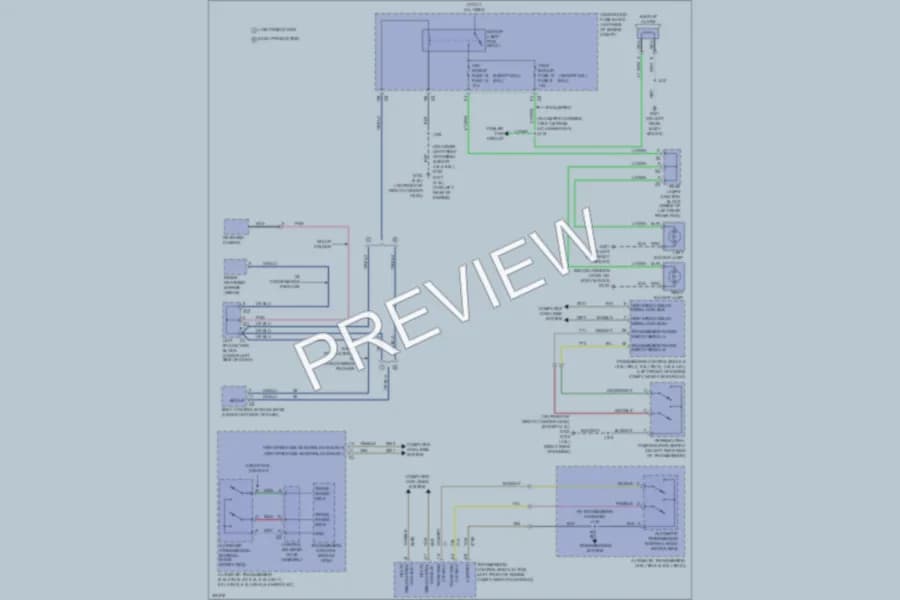 2009 GMC 2500 Hd Exterior Lights wiring diagram preview with protected circuit layout