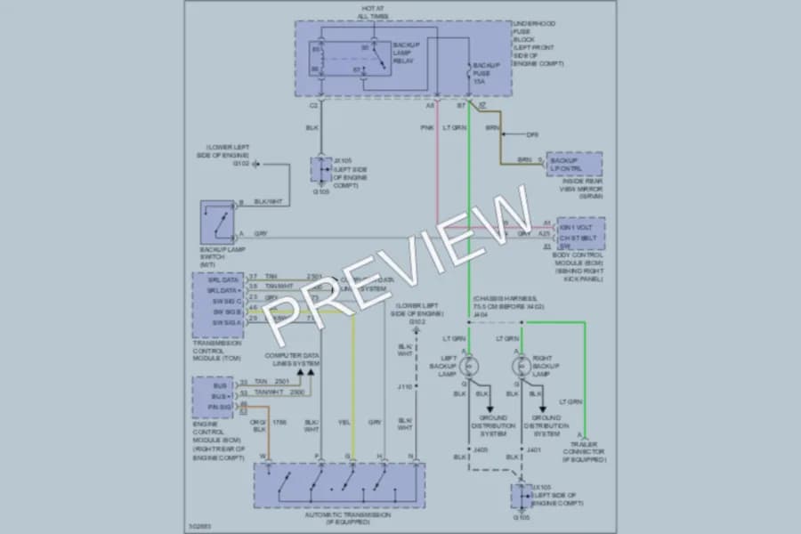 2009 GMC Canyon Exterior Lights wiring diagram preview