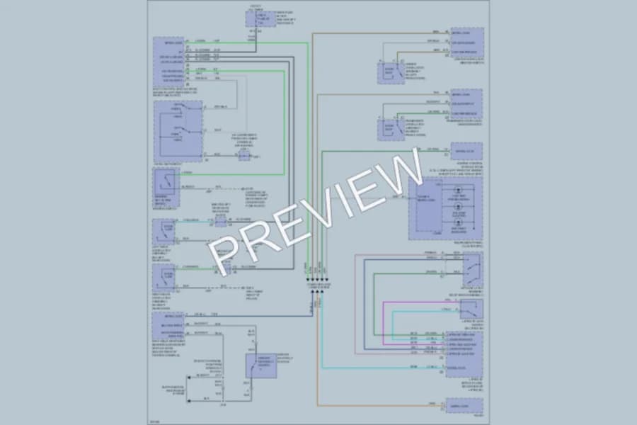 2009 GMC Envoy Warning Systems wiring diagram preview