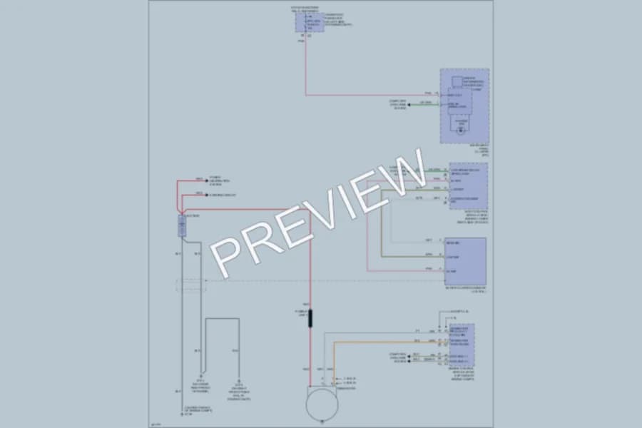 2009 GMC G2500 Starting Charging wiring diagram preview with protected circuit layout