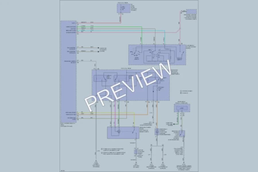 2009 GMC K1500YukonXL Wiper Washer wiring diagram preview