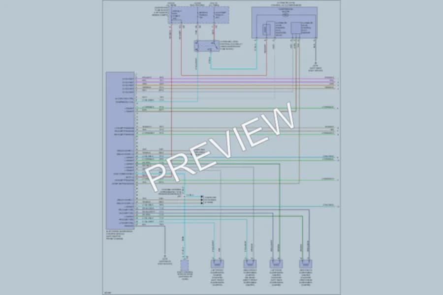 2009 GMC K2500YukonXL Electronic Suspension wiring diagram preview