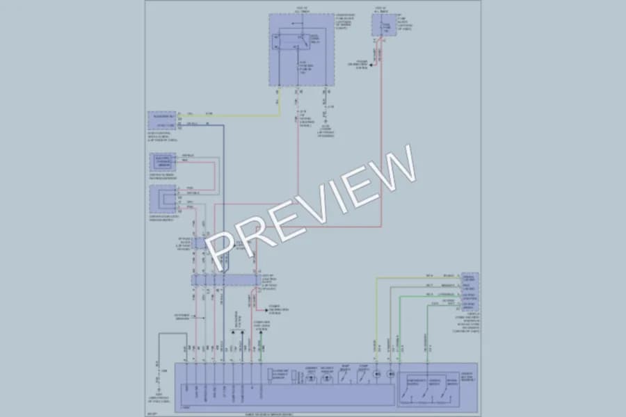 2009 GMC YukonDenali Power Mirrors wiring diagram preview