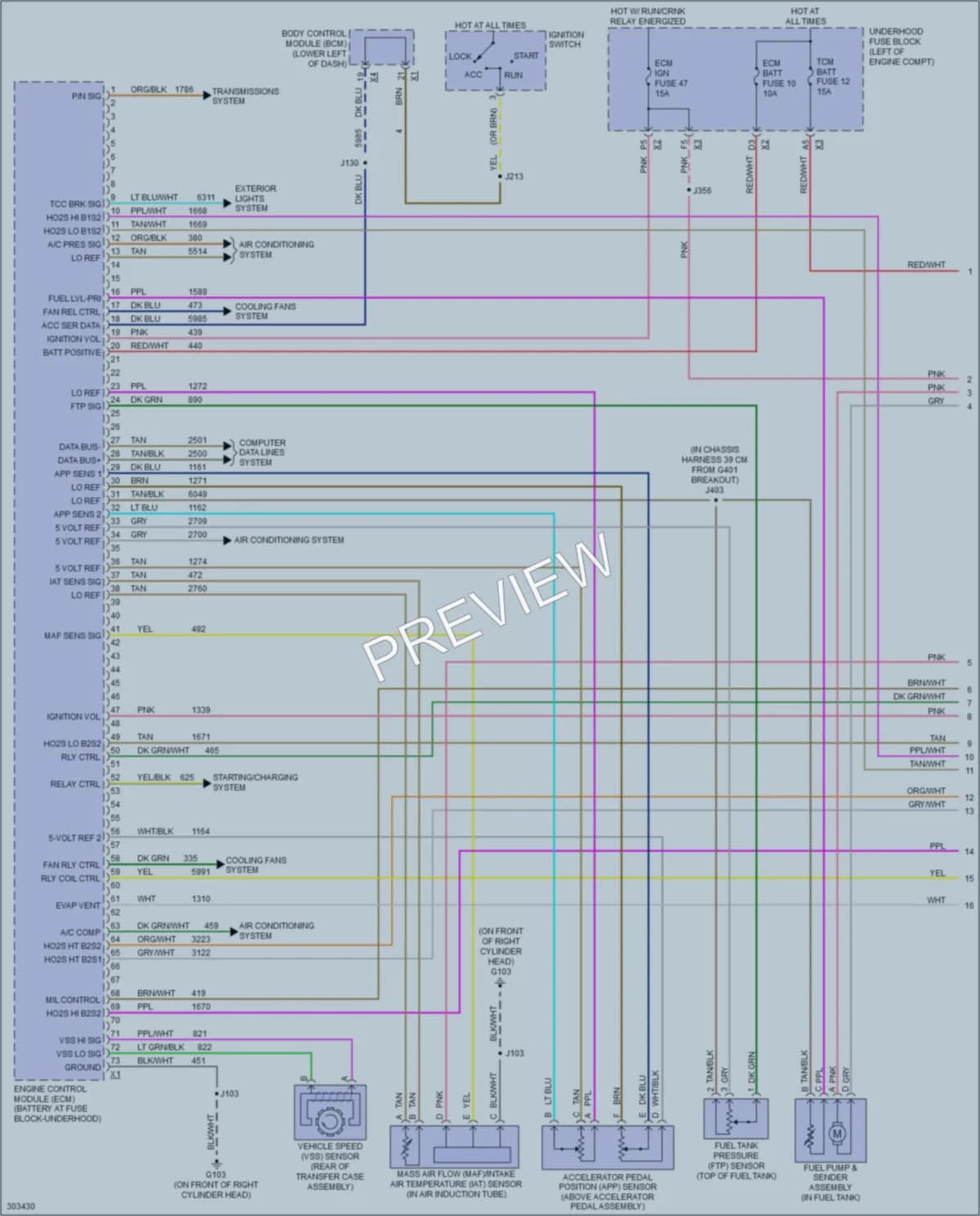 2009 HUMMER H2SUV Engine Performance wiring diagram preview