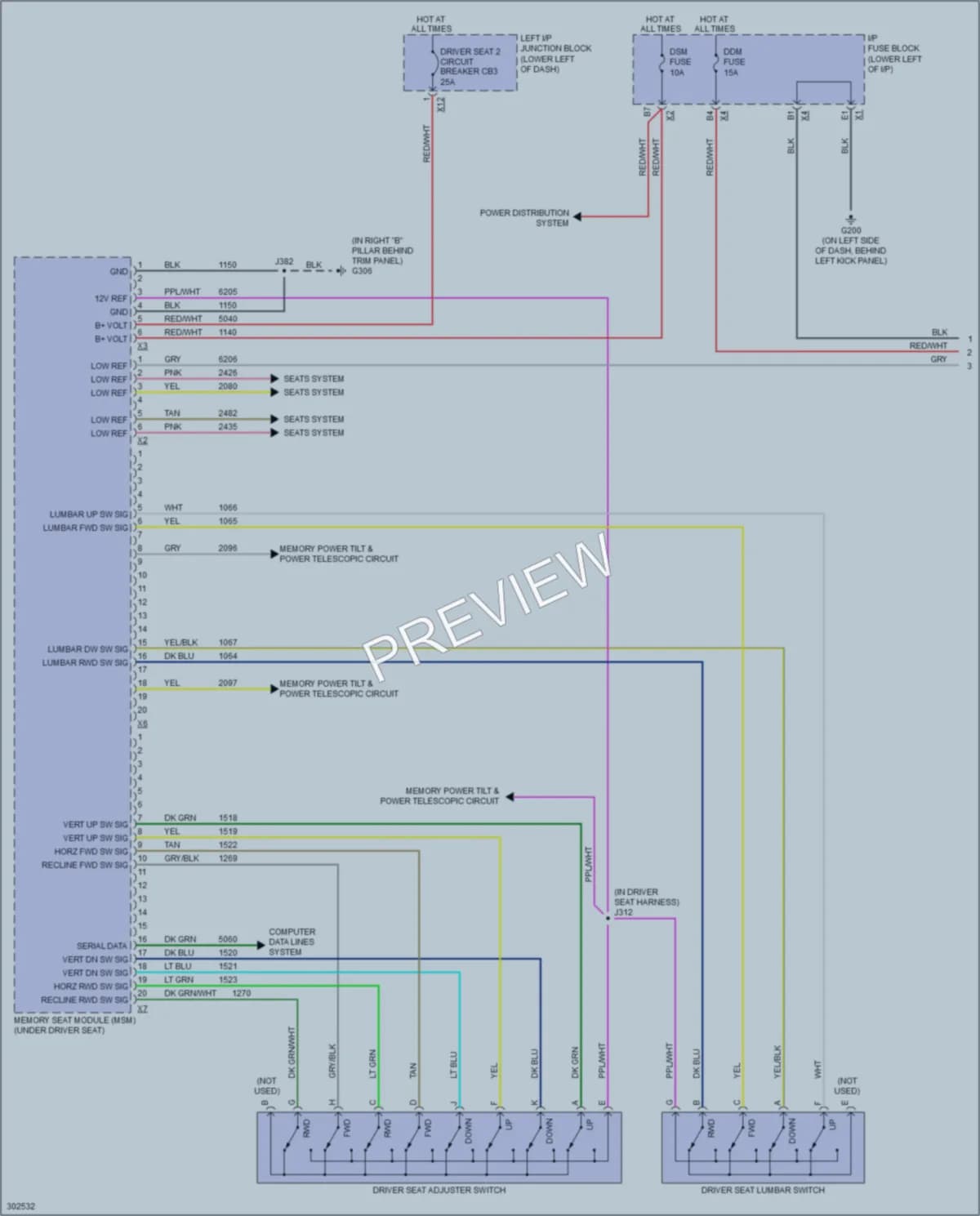 2009 HUMMER H2SUV Memory Systems wiring diagram preview