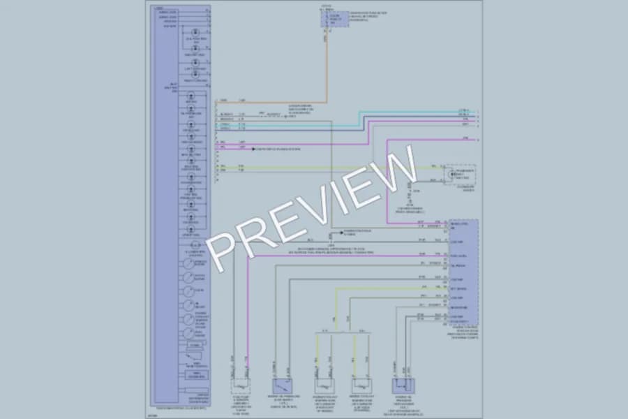 2009 HUMMER H3 Instrument Cluster wiring diagram preview