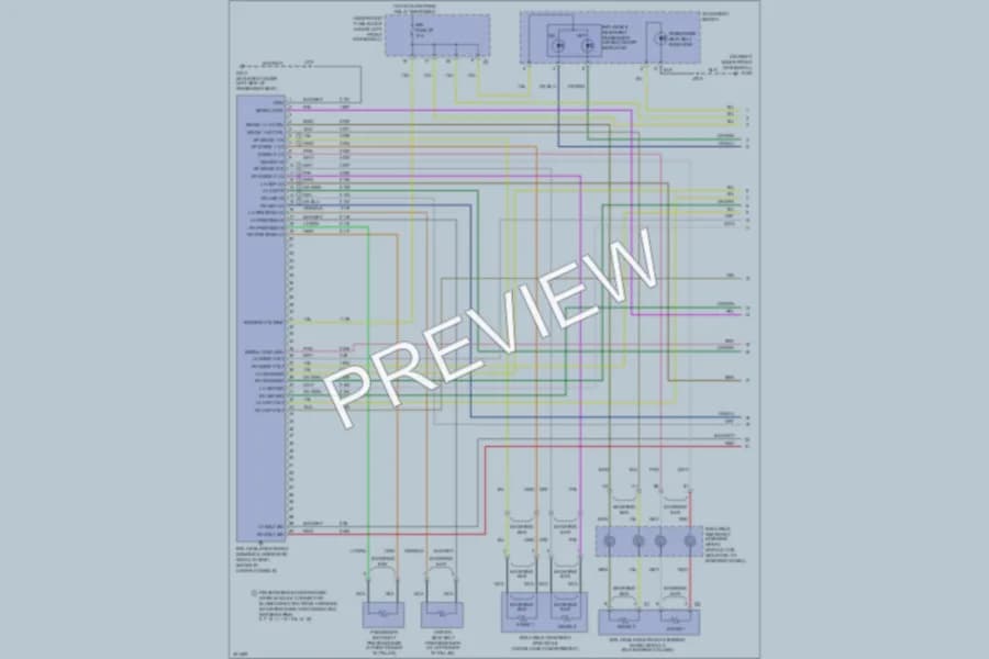 2009 HUMMER H3 Supplemental Restraints wiring diagram preview