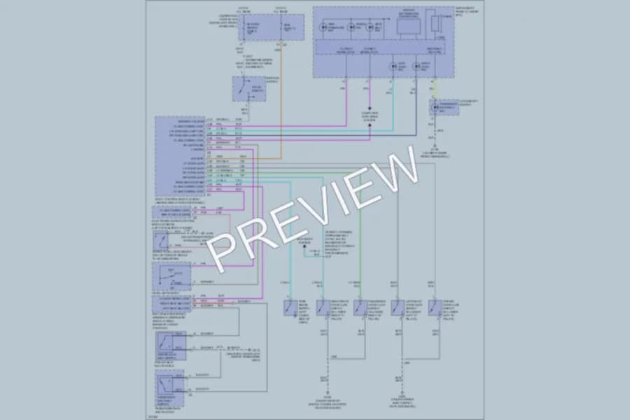 2009 HUMMER H3 Warning Systems wiring diagram preview