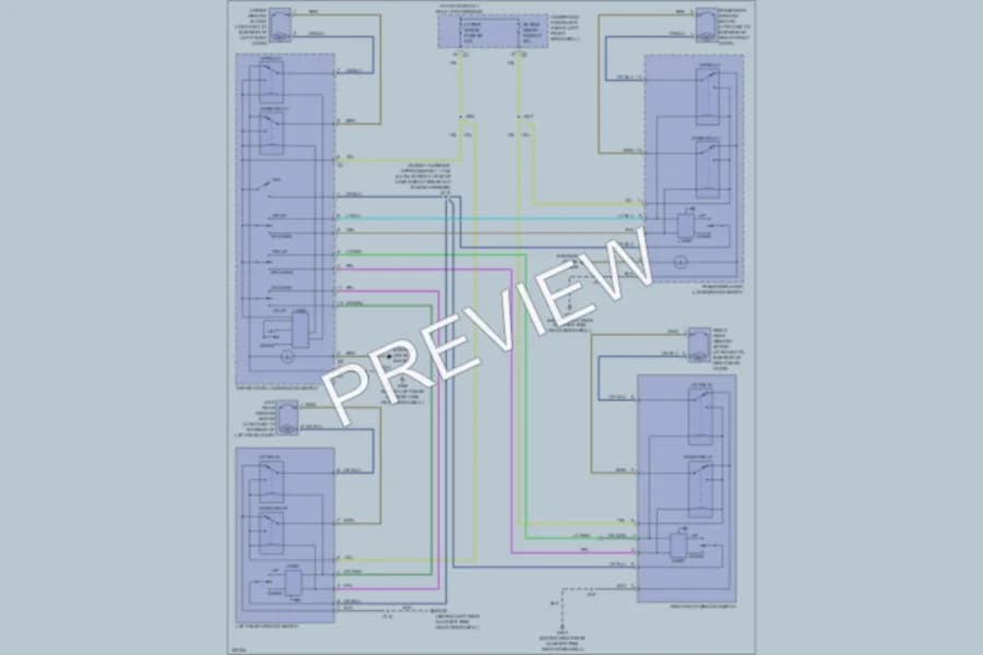 2009 HUMMER H3T Power Windows wiring diagram preview