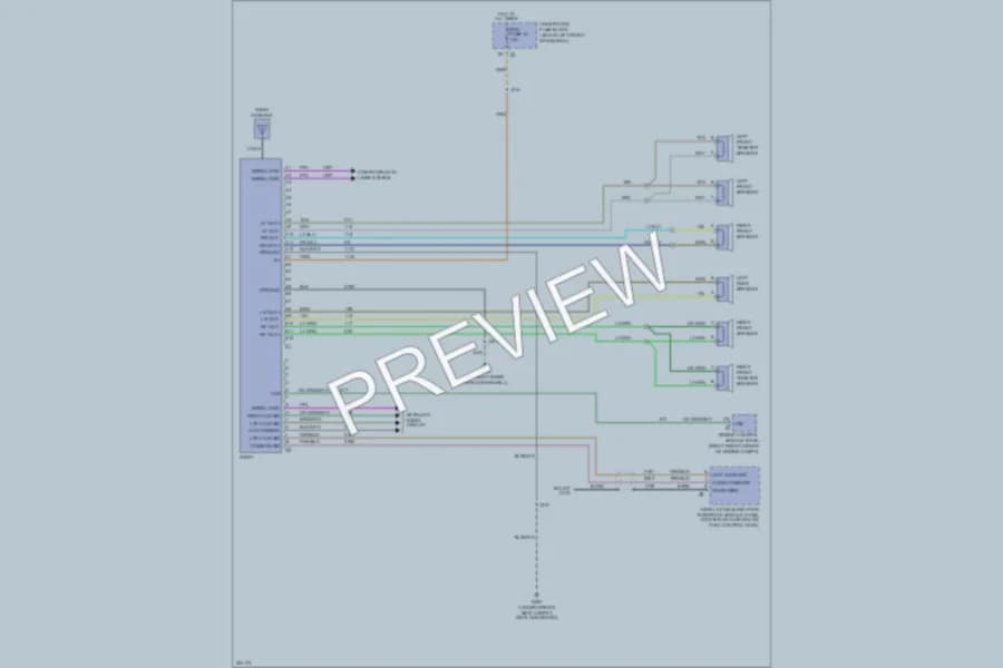2009 HUMMER H3T Radio wiring diagram preview
