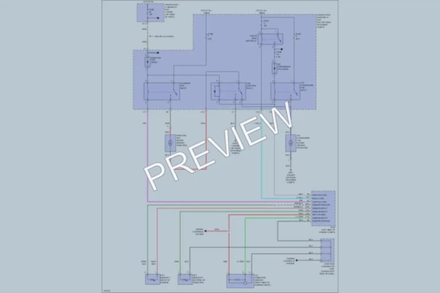 2009 Honda CRV Cooling Fan wiring diagram preview