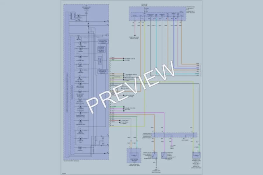 2009 Honda CRV Instrument Cluster wiring diagram preview