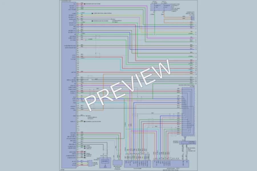 2009 Honda CRV Navigation wiring diagram preview
