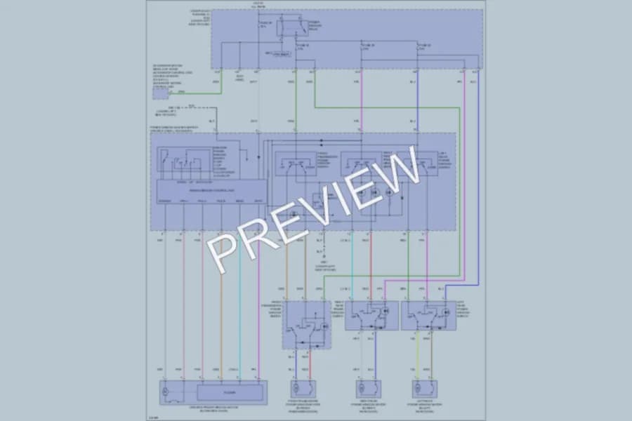 2009 Honda CRV Power Windows wiring diagram preview