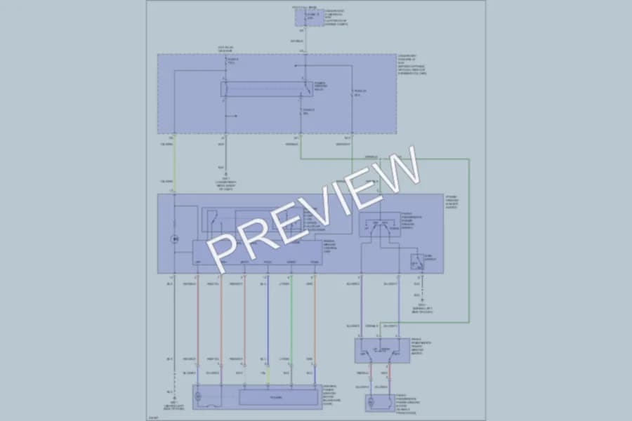 2009 Honda Element Power Windows wiring diagram preview