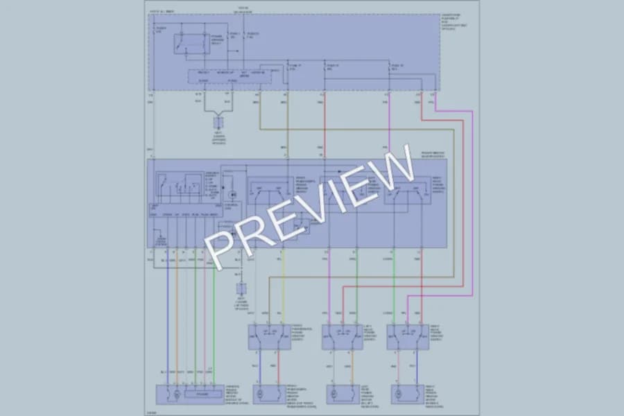 2009 Honda Fit Power Windows wiring diagram preview