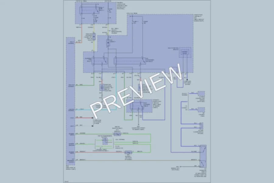 2009 Honda Odyssey Cooling Fan wiring diagram preview