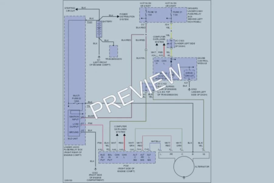 2009 Honda Odyssey Starting Charging wiring diagram preview