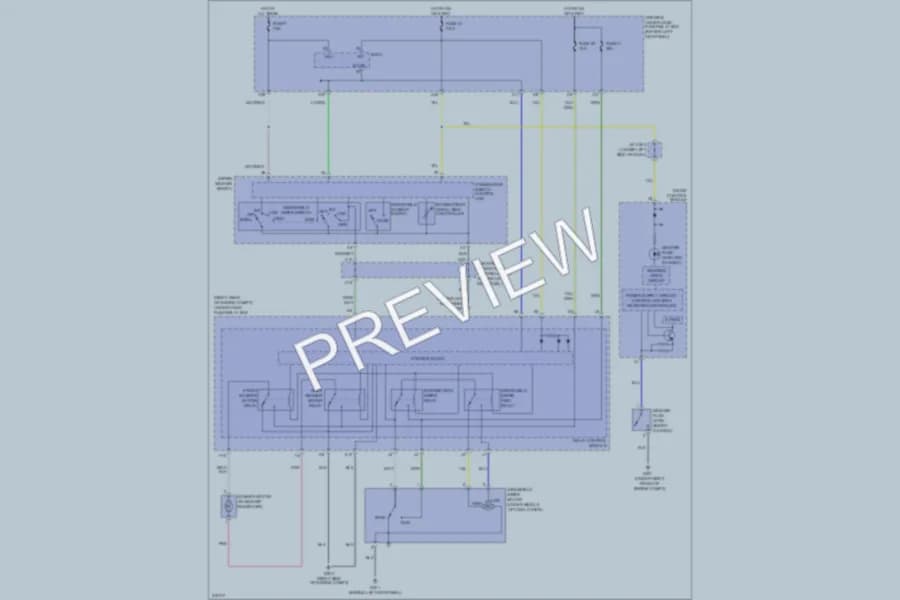 2009 Honda Odyssey Wiper Washer wiring diagram preview