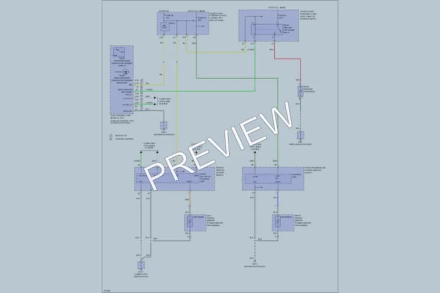 2009 Honda Pilot Defoggers wiring diagram preview