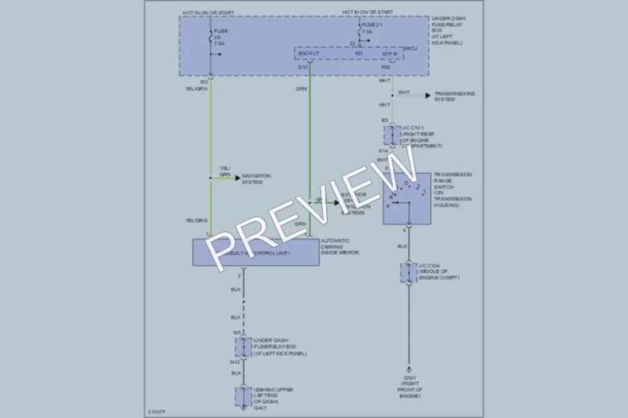 2009 Honda Ridgeline Power Mirrors wiring diagram preview