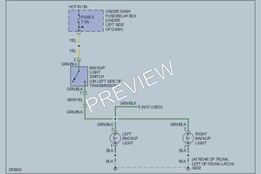 2009 Honda S2000 Exterior Lights wiring diagram preview