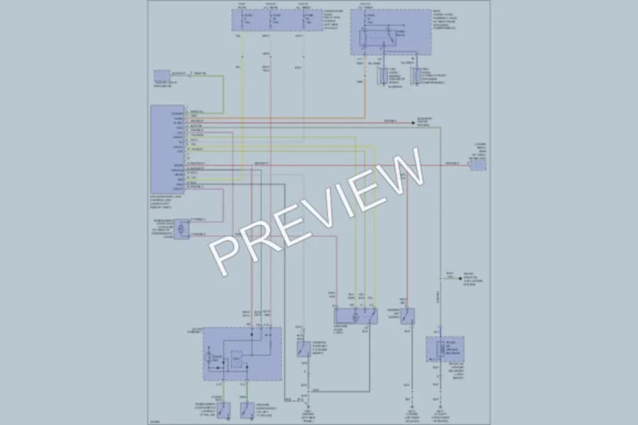 2009 Honda S2000 Power Door Locks wiring diagram preview