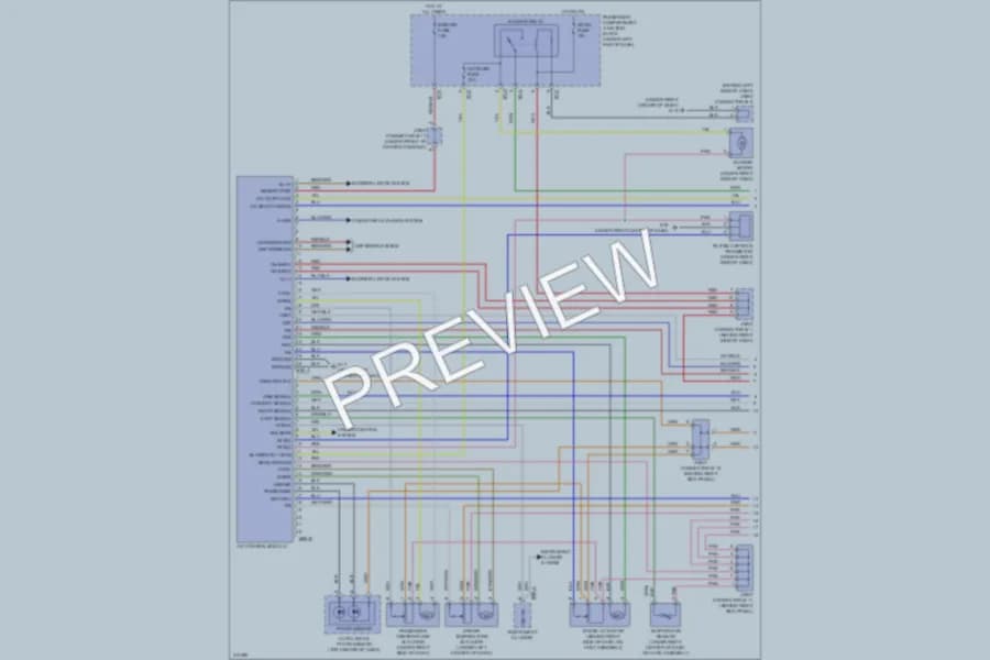 2009 Hyundai Azera Air Conditioning wiring diagram preview