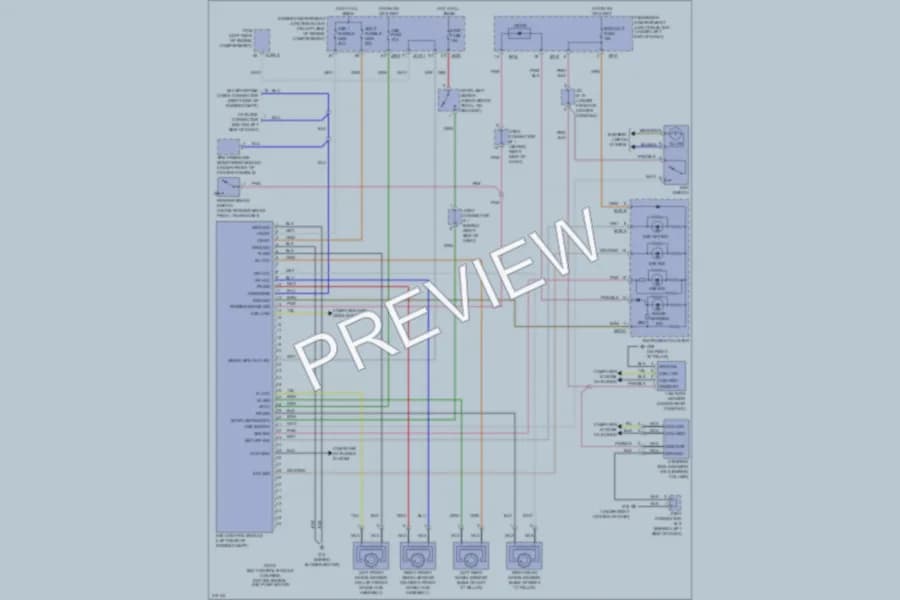 2009 Hyundai Azera Anti Lock Brakes wiring diagram preview