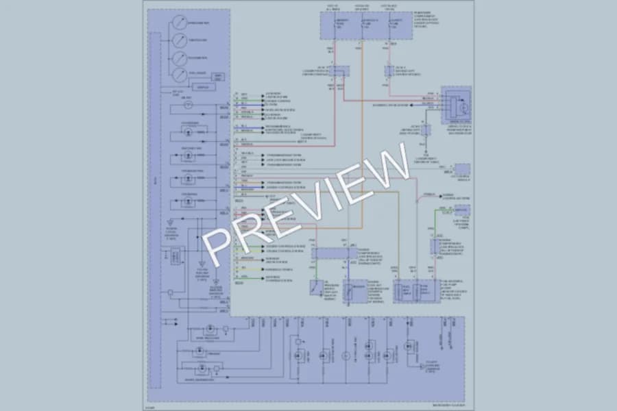 2009 Hyundai Azera Instrument Cluster wiring diagram preview